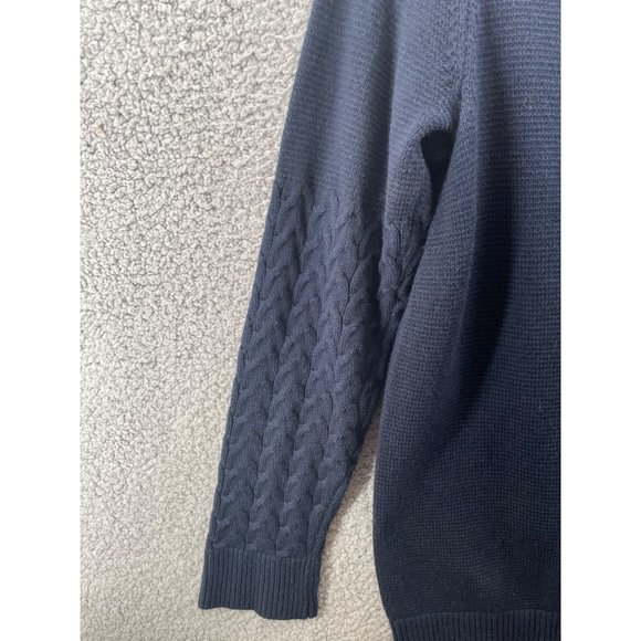 Banana Republic Boat Neck Sweater Blue Knitted Pullover Size Medium - Picture 3 of 11
